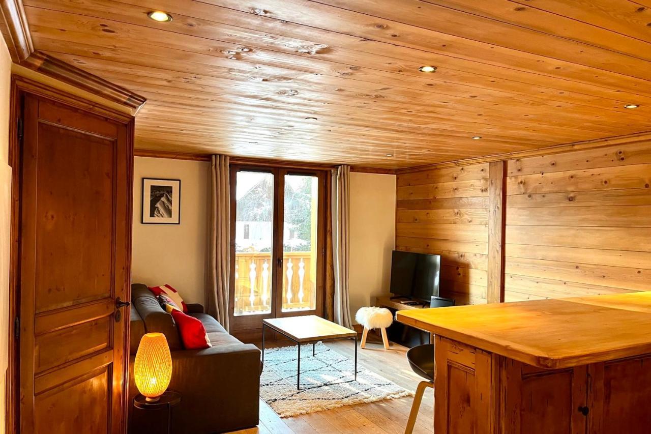 Chic And Cosy Apt With Balcony In Megève Exterior foto
